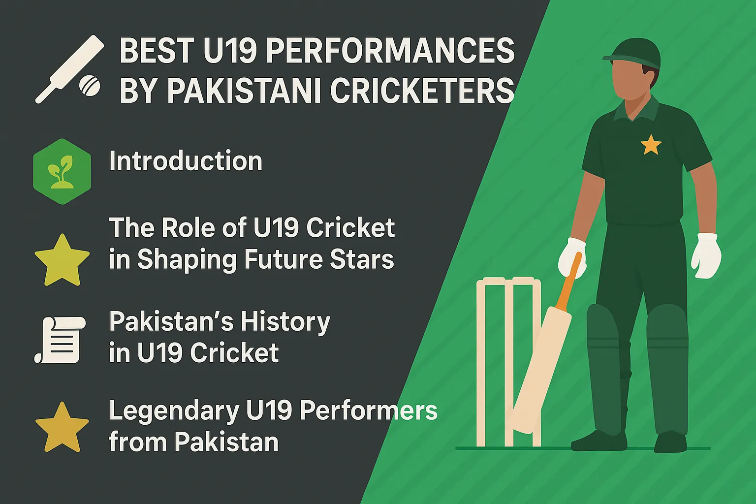 Pakistan's History in U19 Cricket